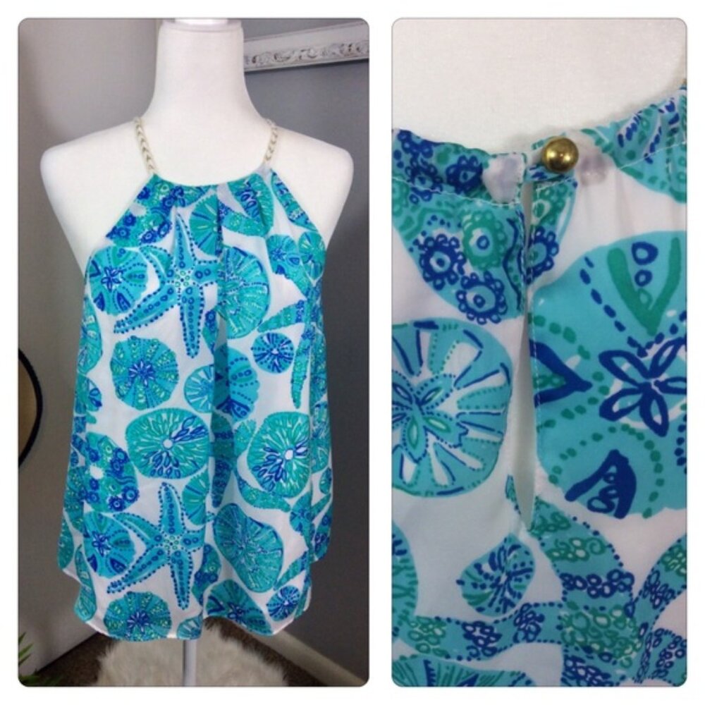 Lilly Pulitzer for Target Urchin for you Tank sleeveless top shirt blouse XS